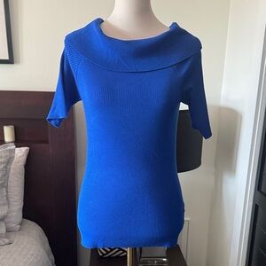 Michael Kors Royal Blue Cowl Neck Sweater